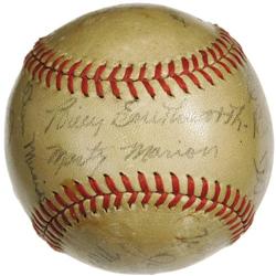 1942 St. Louis Cardinals Team Signed Baseball.