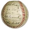Image 2 : 1942 New York Yankees Team Signed Baseball. Des
