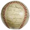 Image 4 : 1942 New York Yankees Team Signed Baseball. Des