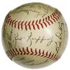 Image 5 : 1942 New York Yankees Team Signed Baseball. Des