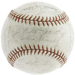 1943 New York Yankees Team Signed Baseball. The