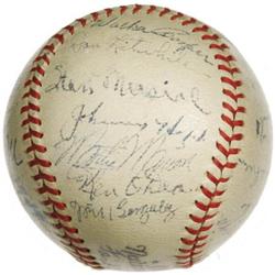 1944 St. Louis Cardinals Team Signed Baseball.
