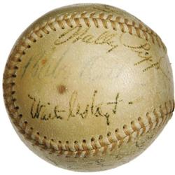 1947 Babe Ruth Day Signed Baseball with Ruth, Di