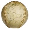 Image 3 : 1947 Babe Ruth Day Signed Baseball with Ruth, Di