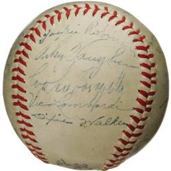 1947 Brooklyn Dodgers Team Signed Baseball with