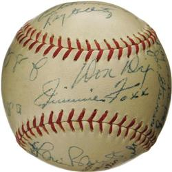 Early 1950's Multi-Signed Baseball with Jimmie F