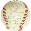 Image 5 : 1951 New York Yankees Team Signed Baseball. Wide