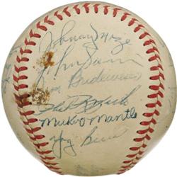 1953 New York Yankees Team Signed Baseball. The