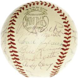 1953 New York Yankees Team Signed Baseball. The
