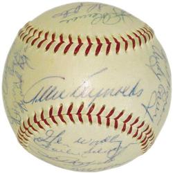 1954 New York Yankees Team Signed Baseball Despi