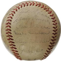 1955 Brooklyn Dodgers Team Signed Baseball. Aft