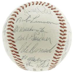 1956 New York Giants Team Signed Baseball. The