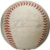 Image 1 : 1960's Old Timers Day Multi-Signed Baseball with