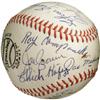 Image 3 : 1972 Hall of Famers Multi-Signed Baseball. Birt