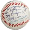 Image 2 : 1974 Hall of Famers Multi-Signed Baseball. Memo