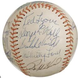 1975 Hall of Fame Induction Multi-Signed Basebal