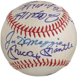 1987 New York Yankees Hall of Fame Day Multi-Sig