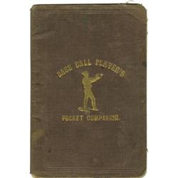 1860 "Base Ball Player's Pocket Companion." Thi