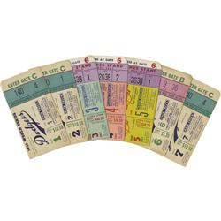1956 World Series Ticket Stubs Complete Run of 7