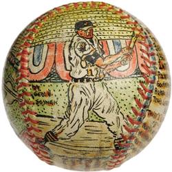 George Sosnak Folk Art Baseball, Baltimore Oriol
