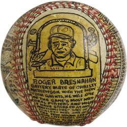 George Sosnak Folk Art Baseball, Roger Bresnahan