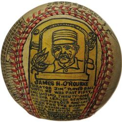 George Sosnak Folk Art Baseball, Jim O'Rourke.