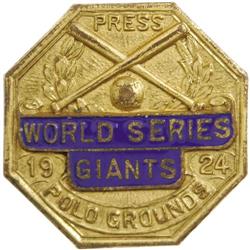 1924 World Series Press Pin (New York Giants).