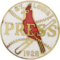 1928 World Series Press Pin (St. Louis). The Ya