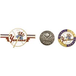 1943-49 World Series Press Pins Lot of 3 (New Yo