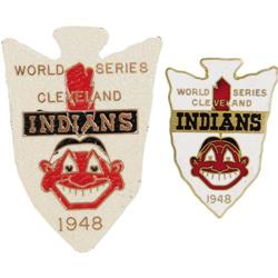 1948 World Series Press Pins Lot of 2 (Both Clev