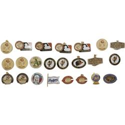 1965-92 World Series Press Pins Lot of 88. Mass