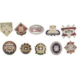 1990-99 Baseball Hall of Fame Induction Pins Lot