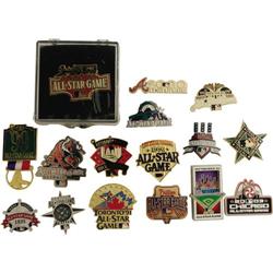 1991-2006 All-Star Game Press Pins Lot of 16. S
