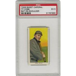 1909-11 T206 Ty Cobb Bat on Shoulder PSA EX 5. T