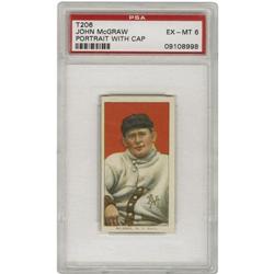 1909-11 T206 John McGraw Portrait With Cap PSA E