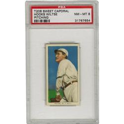1909-11 T206 Hooks Wiltse Pitching PSA NM-MT 8.