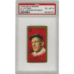 1911 T205 Gold Border A. Latham, W.A. Latham on