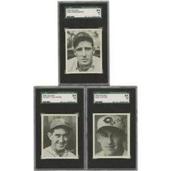 1936 Goudey Hall of Famers SGC NM 84 Lot of 3. 