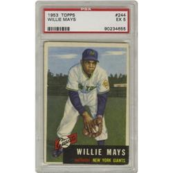 1953 Topps Willie Mays #244 PSA EX 5. The Hall