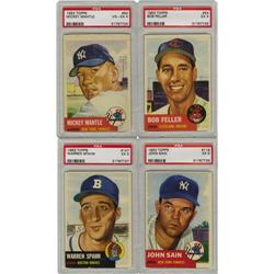 1953 Topps Baseball Complete Set (274).
