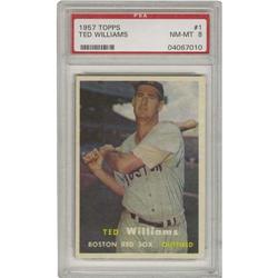 1957 Topps Ted Williams #1 PSA NM-MT 8. While t
