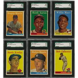 1958 Topps Baseball Near Complete Set (492/494).