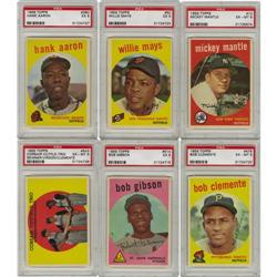 1959 Topps Baseball Complete Set (572). 10 Mantl