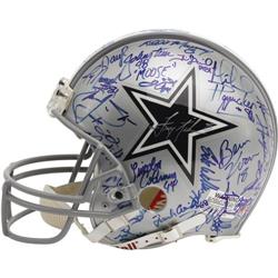 1992 Dallas Cowboys Team Signed Helmet. The squ