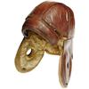 Image 1 : 1920's Notre Dame Game Worn Helmet. Leather "do
