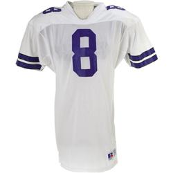 1989 Troy Aikman Game Worn Rookie Jersey. For m