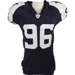 2006 Marcus Spears Game Worn Throwback Uniform.