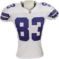 2006 Terry Glenn Game Worn Jersey. Eight catche