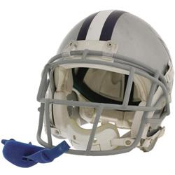 2006 Julius Jones Game Worn Helmet. The hard li