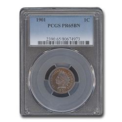 1901 Indian Head Cent PR-65 PCGS (Brown)